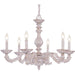 Paris Market 6 Light Antique White Chandelier - Chandeliers