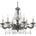 Paris Market 6 Light Clear Element Crystal Venetian Bronze Chandelier - Chandeliers