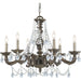 Paris Market 6 Light Clear Spectra Crystal Venetian Bronze Chandelier - Chandeliers