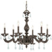 Paris Market 6 Light Clear Spectra Crystal Venetian Bronze Chandelier - Chandeliers