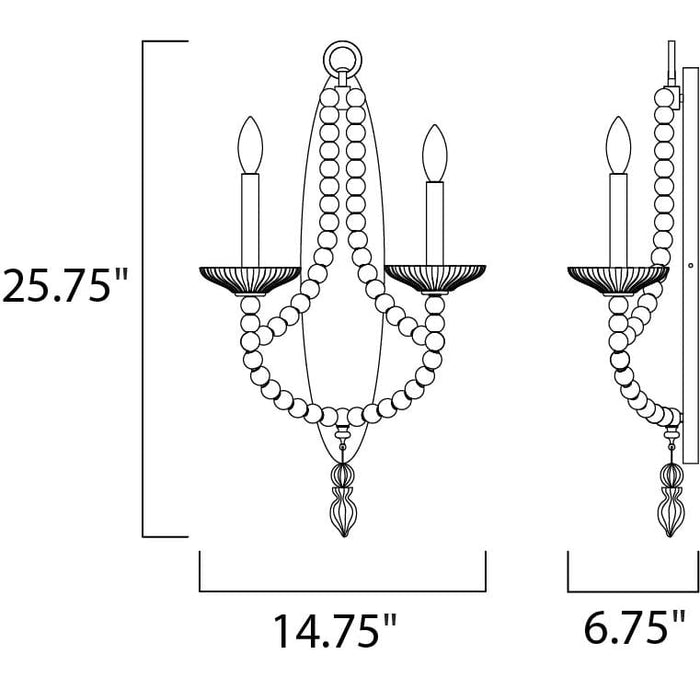 Paris Polished Nickel Wall Sconce - Wall Sconce
