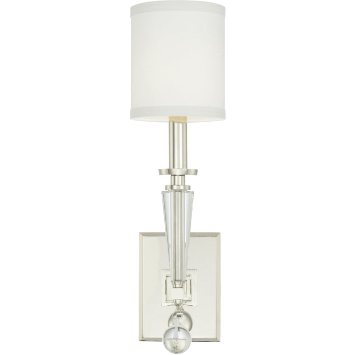 Paxton 1 Light Polished Nickel Sconce - Wall Sconce