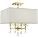 Paxton 4 Light Antique Gold Ceiling Mount - Ceiling Mount
