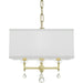 Paxton 4 Light Antique Gold Mini Chandelier - Chandeliers
