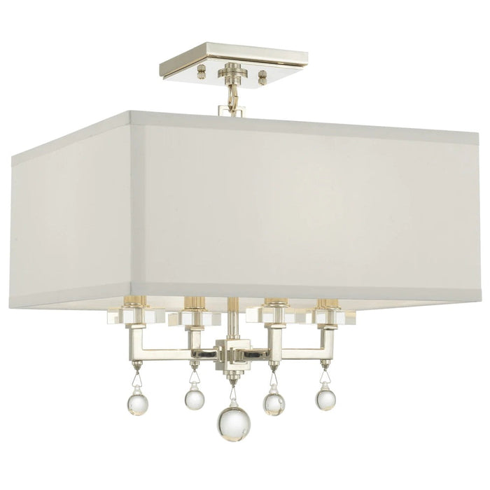 Paxton 4 Light Polished Nickel Ceiling Mount - Ceiling Mount