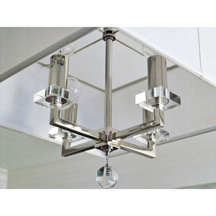 Paxton 4 Light Polished Nickel Mini Chandelier - Chandeliers