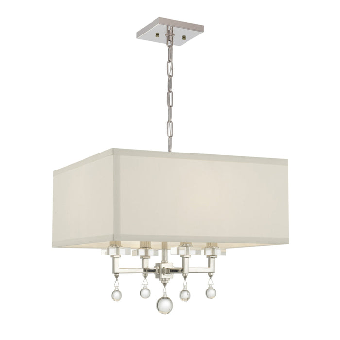 Paxton 4 Light Polished Nickel Mini Chandelier - Chandeliers