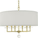 Paxton 6 Light Antique Gold Chandelier - Chandeliers