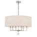 Paxton 6 Light Polished Nickel Chandelier - Chandeliers