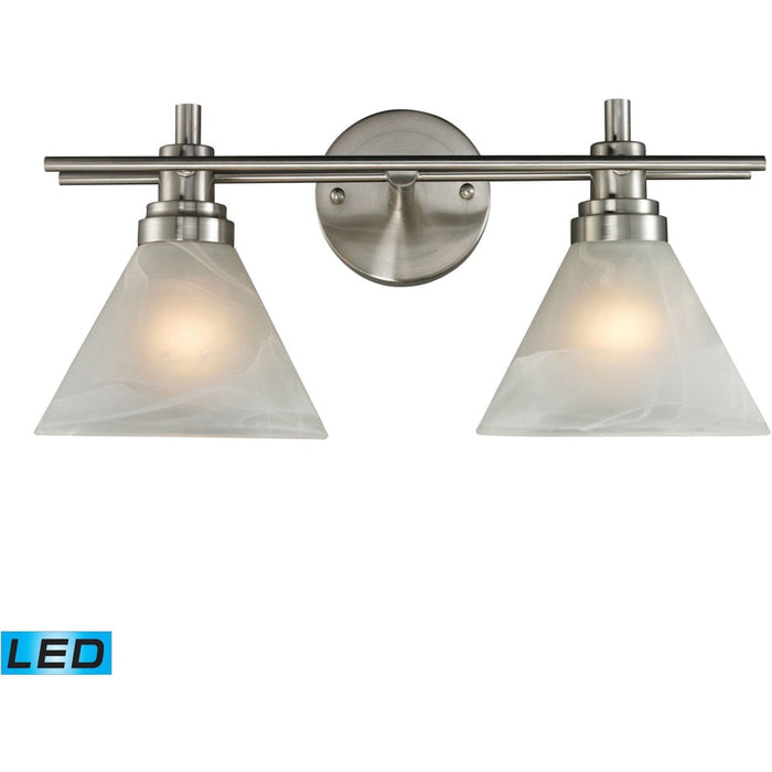 Pemberton Brushed Nickel LED Vanity Light - Bath & Vanity