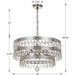 Perla 5 Light Antique Silver Chandelier - Chandeliers