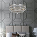 Perla 5 Light Antique Silver Chandelier - Chandeliers