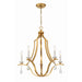 Perry Antique Gold 5 Light Chandelier Crystorama PER-10405-GA