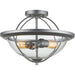 Persis Old Silver Semi-Flushmount | theLightShop