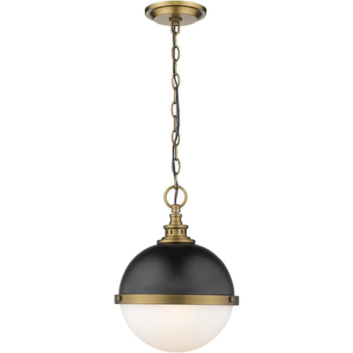 Peyton Matte Black Factory Bronze Mini-Pendant | theLightShop
