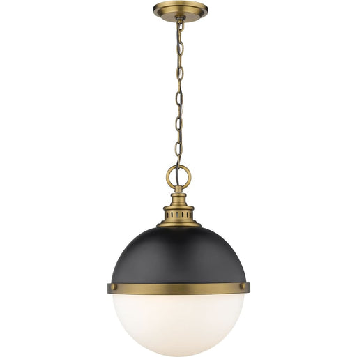 Peyton Matte Black Factory Bronze Pendant | theLightShop