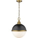 Peyton Matte Black Factory Bronze Pendant | theLightShop