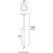 Picolo Polished Chrome LED Mini Pendant - Mini-Pendants