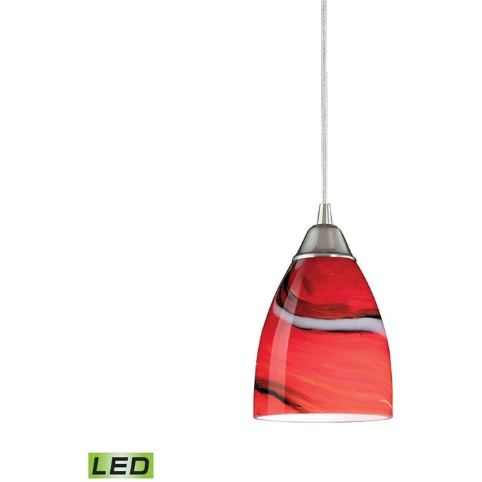 Pierra Satin Nickel LED Mini Pendant - Mini-Pendants
