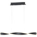 Pirouette Black LED Linear Pendant - Pendants
