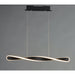 Pirouette Black LED Linear Pendant - Pendants