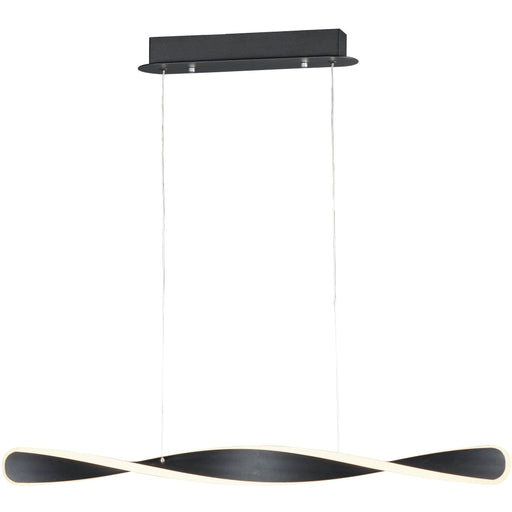 Pirouette Black LED Linear Pendant - Pendants