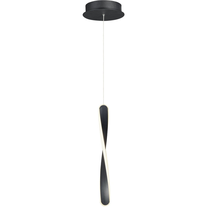 Pirouette Black LED Mini Pendant - Mini-Pendants