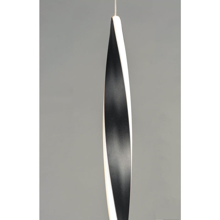 Pirouette Black LED Mini Pendant - Mini-Pendants