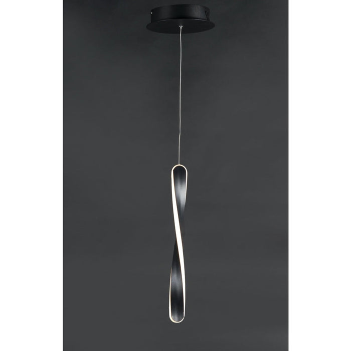 Pirouette Black LED Mini Pendant - Mini-Pendants