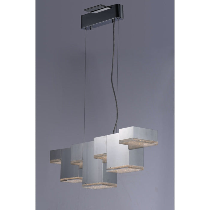 Pizzazz LED Polished Chrome LED Multi-Light Pendant - Pendants