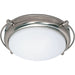 Polaris Brushed Nickel Flushmount - Flushmounts