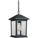 Portland Black Outdoor Chain Mount Ceiling Fixture | theLightShop