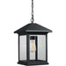 Portland Black Outdoor Chain Mount Ceiling Fixture | theLightShop