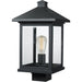 Portland Black Outdoor Post Mount Fixture | theLightShop