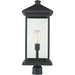 Portland Black Outdoor Post Mount Fixture | theLightShop