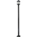 Portland Black Outdoor Post Mounted Fixture | theLightShop