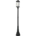 Portland Black Outdoor Post Mounted Fixture | theLightShop