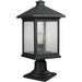 Portland Oil Rubbed Bronze Outdoor Pier Mounted Fixture | theLightShop