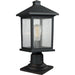 Portland Oil Rubbed Bronze Outdoor Pier Mounted Fixture | theLightShop