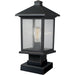 Portland Oil Rubbed Bronze Outdoor Pier Mounted Fixture | theLightShop