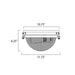 Portside Oil Rubbed Bronze / Antique Brass Outdoor Flush Mount - Outdoor Flush Mount