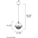 Portside Oil Rubbed Bronze / Antique Brass Outdoor Pendant - Outdoor Pendant