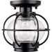 Portsmouth Oil Rubbed Bronze Outdoor Flush Mount - Outdoor Flush Mount