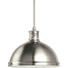 Pratt Street Metal Brushed Nickel LED Pendant - Pendants