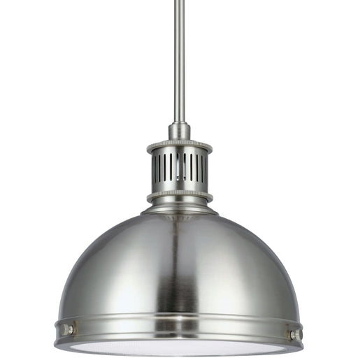 Pratt Street Metal Brushed Nickel Pendant - Pendants