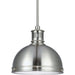 Pratt Street Metal Brushed Nickel Pendant - Pendants