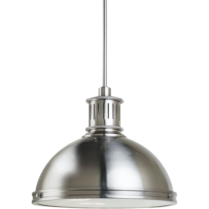 Pratt Street Metal Brushed Nickel Pendant - Pendants