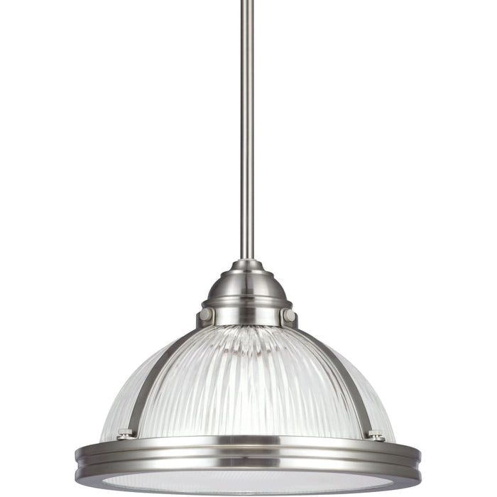 Pratt Street Prismatic Brushed Nickel Pendant - Pendants