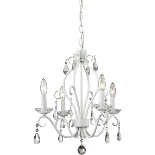 Princess Chandeliers Matte White Mini Chandelier | theLightShop