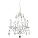 Princess Chandeliers Matte White Mini Chandelier | theLightShop